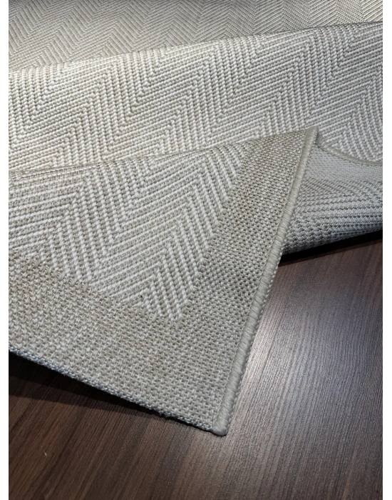Mess Modern Dekoratif Yumuşak Dokulu Sisal Halı 3939 Krem Vizon