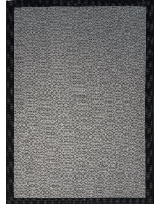 Mess Modern Dekoratif Yumuşak Dokulu Sisal Halı 3946 Antrasit Siyah