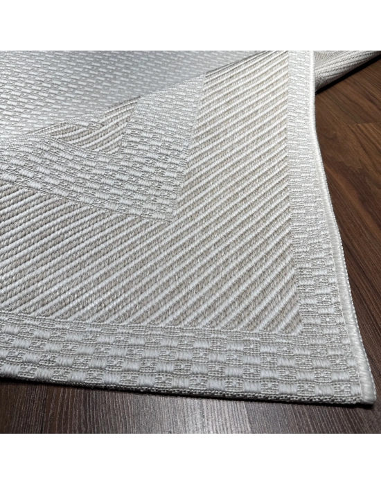Mess Modern Dekoratif Yumuşak Dokulu Sisal Halı 3948 Krem Vizon