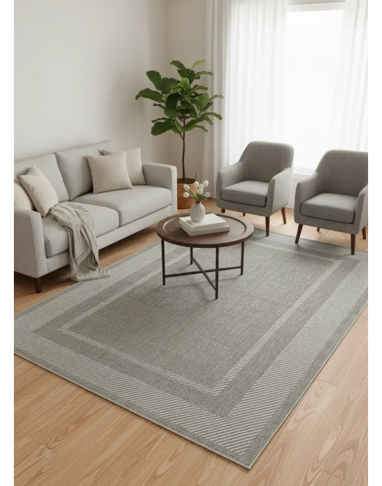Mess Modern Dekoratif Yumuşak Dokulu Sisal Halı 3948 Krem Vizon