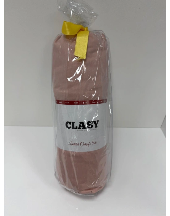 Clasy Ranforce Lastikli Çarşaf Seti Çift Kişilik Toz Pembe ÇKLÇ-254 %100 Pamuk