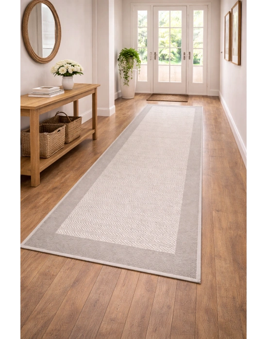 Mess Modern Dekoratif Yumuşak Dokulu Sisal Halı 3933 Krem Vizon
