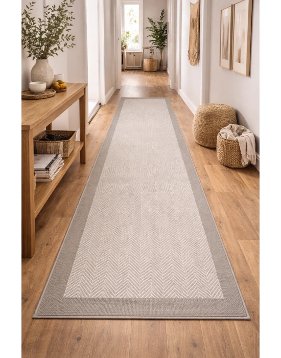 Mess Modern Dekoratif Yumuşak Dokulu Sisal Halı 3939 Krem Vizon