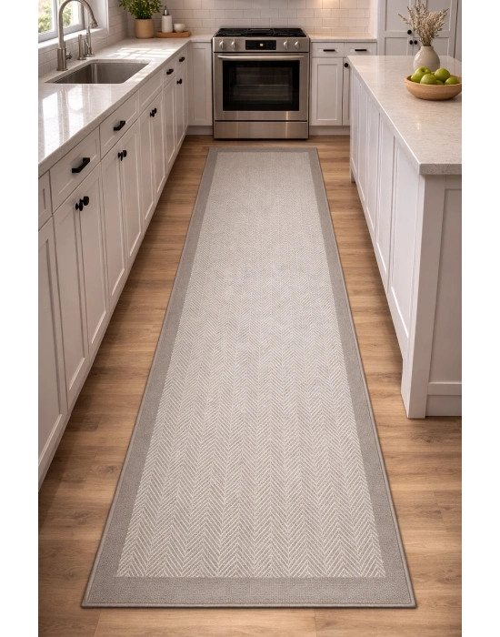 Mess Modern Dekoratif Yumuşak Dokulu Sisal Halı 3939 Krem Vizon