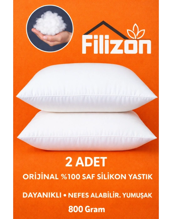 Filizon 2 Adet Boncuk Silikon Yastık Dayanıklı Nefes Alabilir Yumuşak 800 Gram