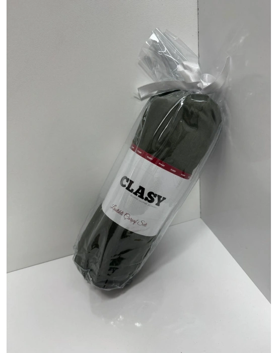 Clasy Ranforce Lastikli Çarşaf Seti Tek Kişilik Haki Yeşil TKLÇ-107 %100 Pamuk