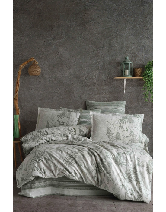 Çift Kişilik Nevresim Takımı Tuva Yeşil