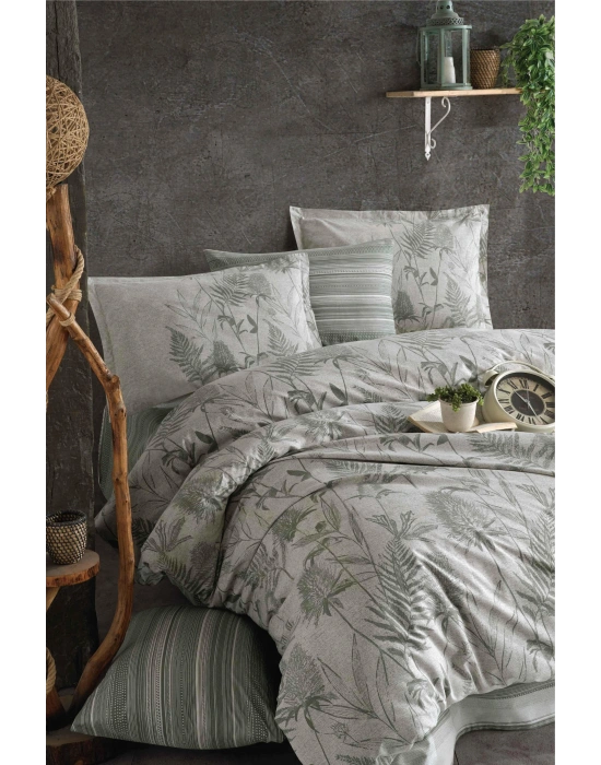 Çift Kişilik Nevresim Takımı Tuva Yeşil