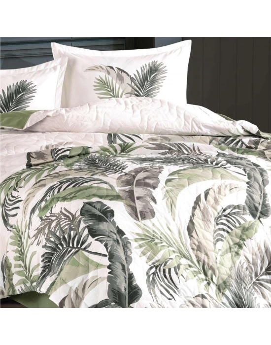 Çift Kişilik Ranforce Dört Mevsim Set Hena V2 Yeşil