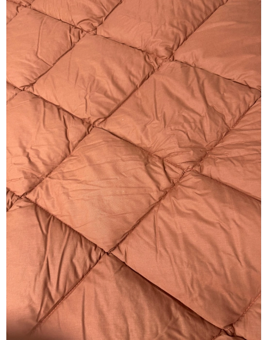 Clasy %100 Pamuk Ranforce Çift kişilik Yorgan Çift Taraflı Osela V3 Kiremit Düz Desenli Kapitoneli