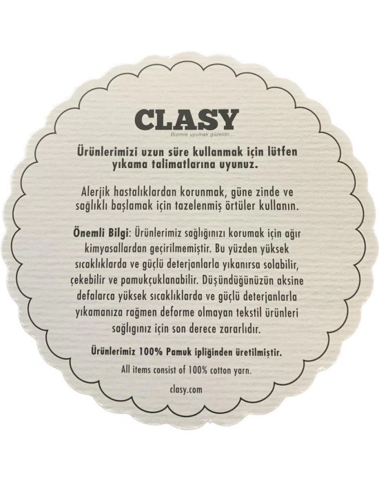 Clasy %100 Pamuk Ranforce Tek kişilik Çift Taraflı Yorgan Bej-Çağla Yeşili