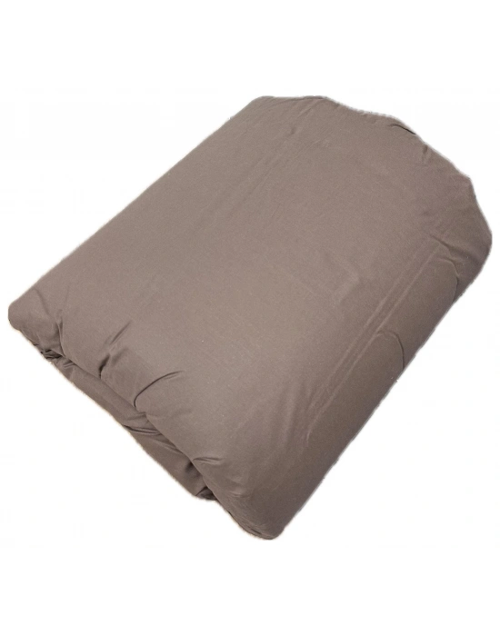 Clasy %100 Pamuk Ranforce Tek kişilik Çift Taraflı Yorgan Koyu Kahve-Çağla Yeşili