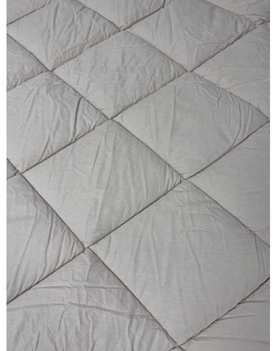 Clasy %100 Pamuk Ranforce Tek kişilik Yorgan Çift Taraflı Somon Düz Desen