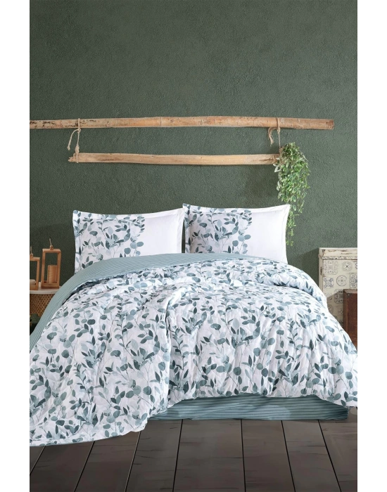 Clasy Ranforce %100 Pamuk Çift Kişilik Dört Mevsim Set Putto V1 Mint