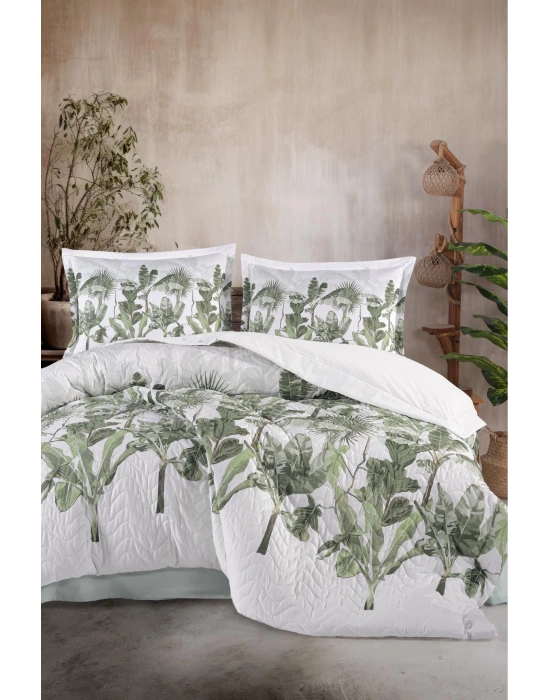 Clasy Ranforce %100 Pamuk Çift Kişilik Dört Mevsim Set Versay V1 Ada Çayı