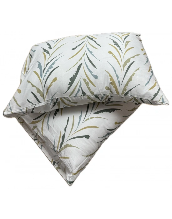 Clasy Ranforce %100 Pamuk Saten 2 Adet Yastık Kılıfı Çizgili Çok Renkli