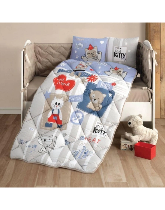 Clasy Ranforce Bebek Uyku Seti Kitty V1 Mavi