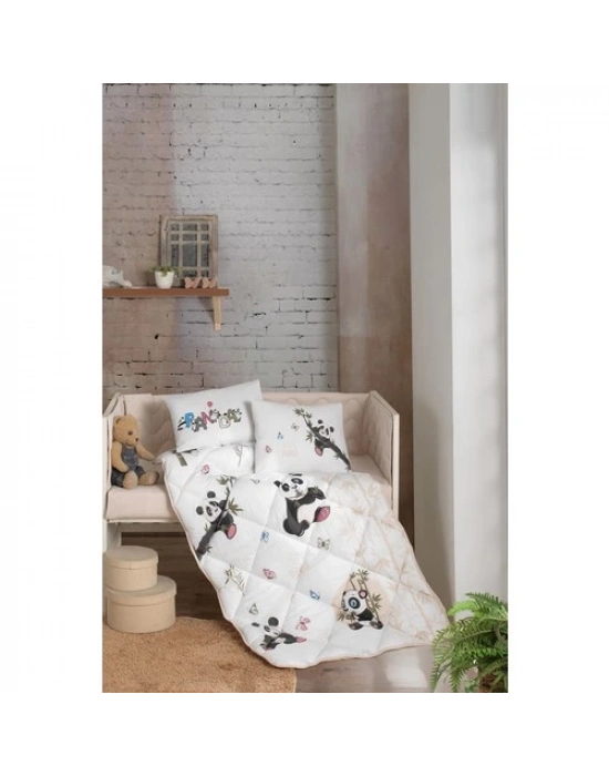 Clasy Ranforce Bebek Uyku Seti Panda V1 Bej