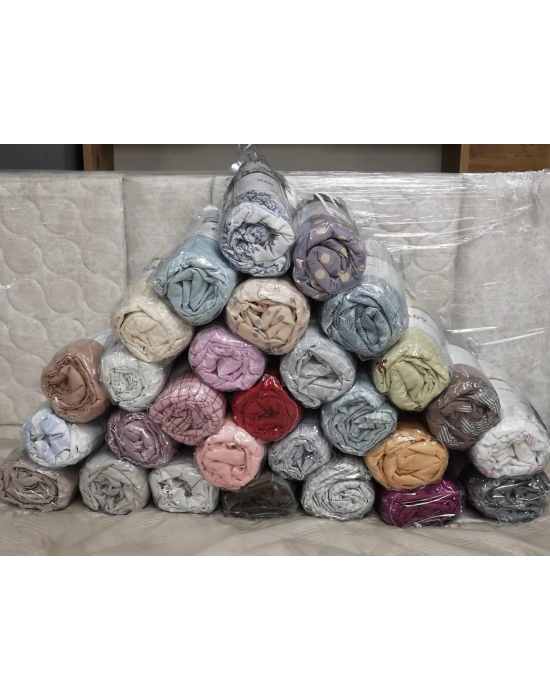 Clasy Ranforce Lastikli Çarşaf Seti Çift Kişilik flz8