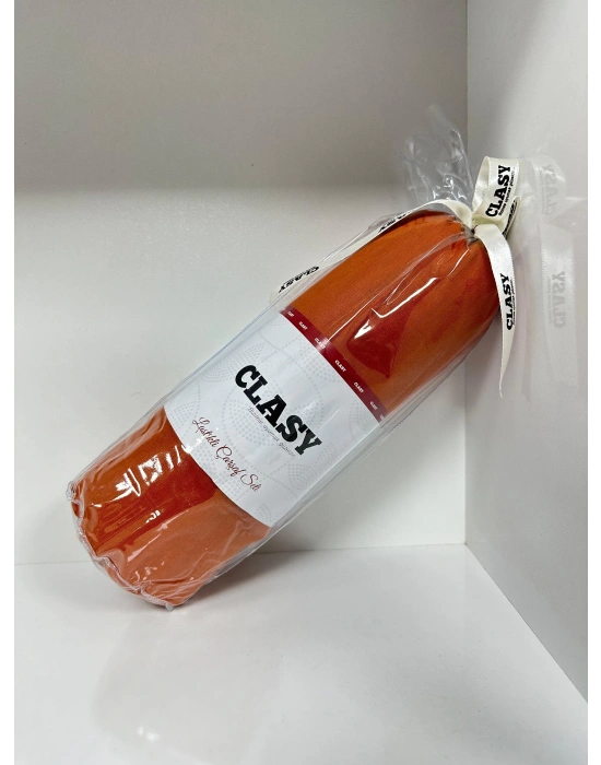 Clasy Ranforce Lastikli Çarşaf Seti Tek Kişilik Düz Kiremit