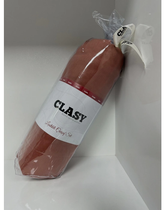 Clasy Ranforce Lastikli Çarşaf Seti Tek Kişilik Düz Kiremit Rengi