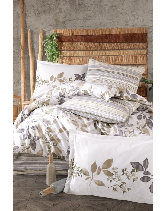 Clasy Ranforce Nevresim Takımı Tek Kişilik Azura V1 Bej