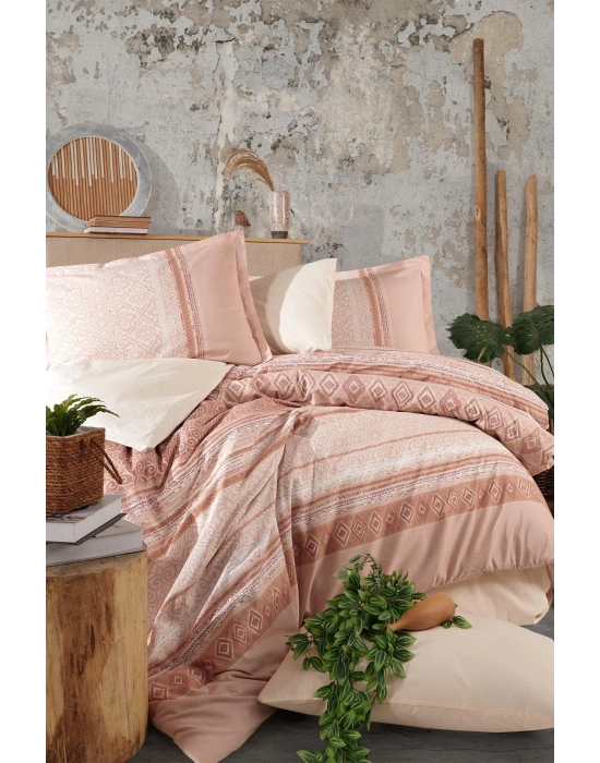 Clasy Ranforce Nevresim Takımı Tek Kişilik Capella V2 Kahve