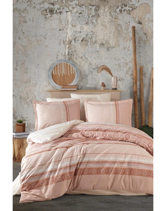 Clasy Ranforce Nevresim Takımı Tek Kişilik Capella V2 Kahve