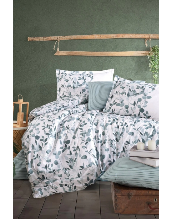 Clasy Ranforce Nevresim Takımı Tek Kişilik Putto V1 Mint