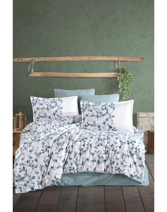 Clasy Ranforce Nevresim Takımı Tek Kişilik Putto V1 Mint