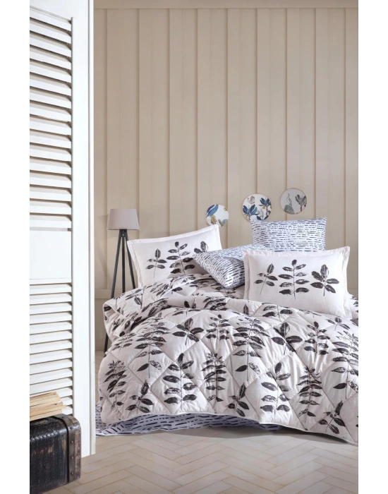 Clasy Ranforce Uyku Seti Çift Kişilik Hafsa V1 Antrasit