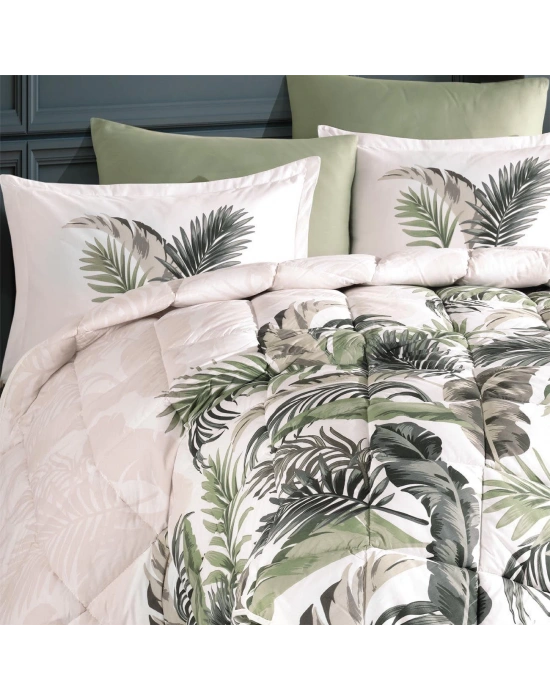 Clasy Ranforce Uyku Seti Çift Kişilik Hena V2 Yeşil