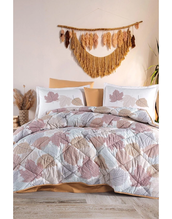 Clasy Ranforce Uyku Seti Çift Kişilik Samba V1 Zencefil