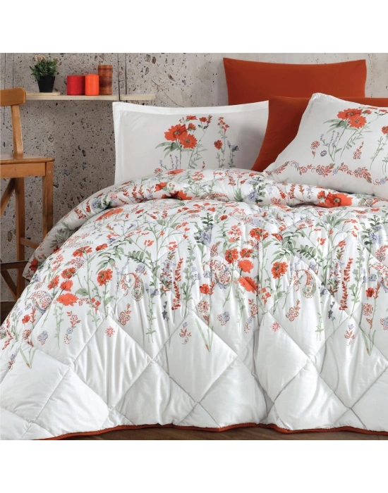 Clasy Ranforce Uyku Seti Tek Kişilik Elyese V1 Kiremit