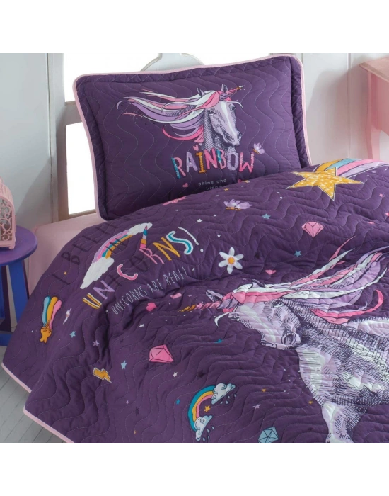 Clasy Ranforce Yatak Örtüsü Tek Kişilik Rainbow