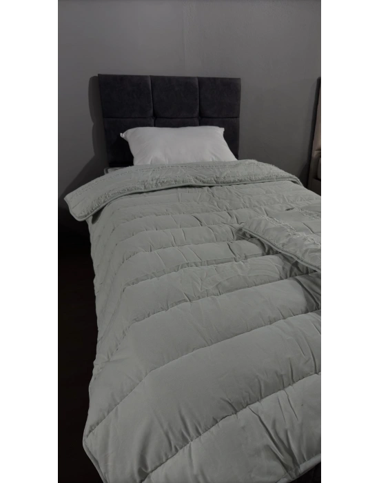 Clasy Saten %100 Pamuk Saten Tek kişilik Yorgan Avola V2 Adaçayı