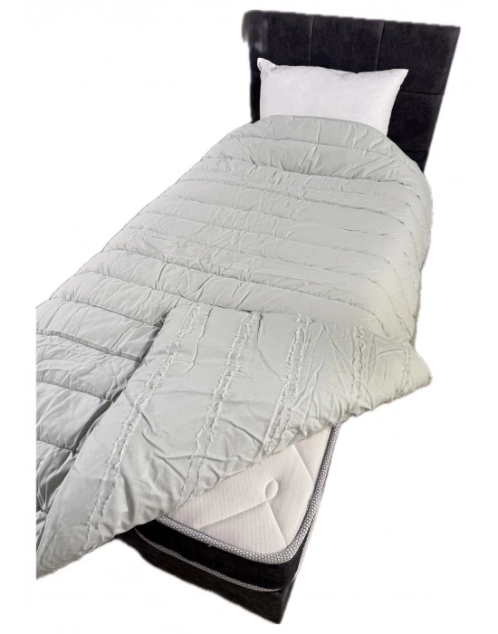 Clasy Saten %100 Pamuk Saten Tek kişilik Yorgan Avola V2 Adaçayı