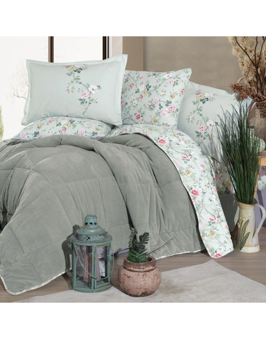 Clasy Wellsoft Çift Kişilik Çift Taraflı Uyku Seti Elara V3 Gri Renk Yeni Sezon Yeni Ürün