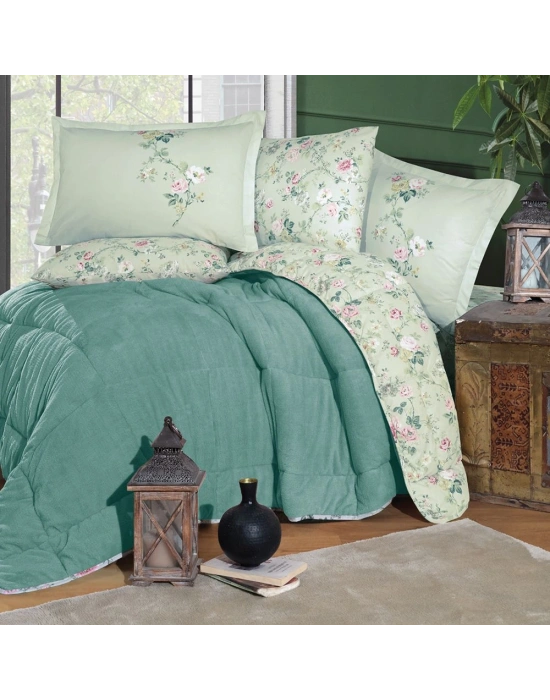 Clasy Wellsoft Çift Kişilik Çift Taraflı Uyku Seti Elara V4 Mint Rengi Yeni Sezon Yeni Ürün