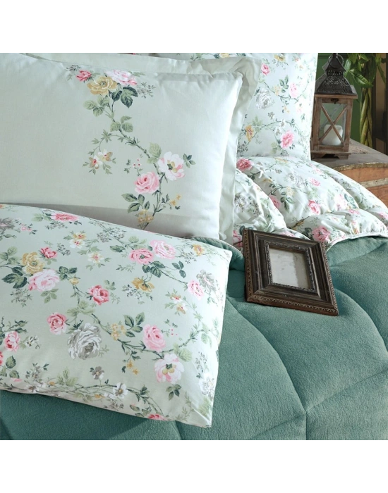 Clasy Wellsoft Çift Kişilik Çift Taraflı Uyku Seti Elara V4 Mint Rengi Yeni Sezon Yeni Ürün