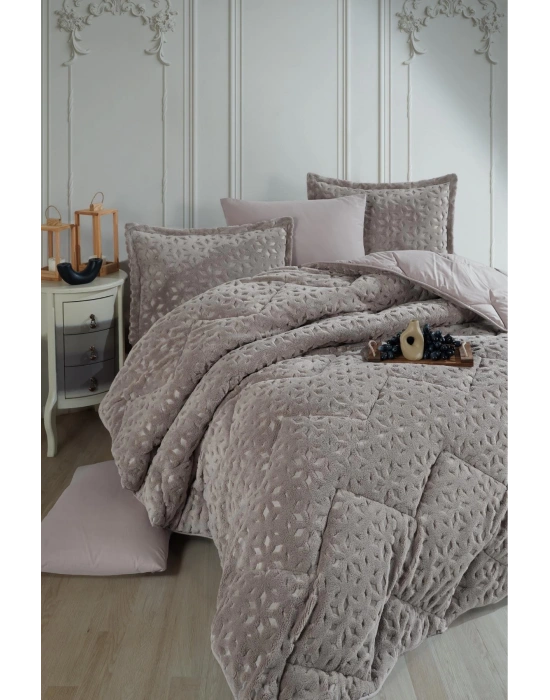 Clasy Wellsoft Jakarlı Tek Kişilik Uyku Seti Babil V2 Bej