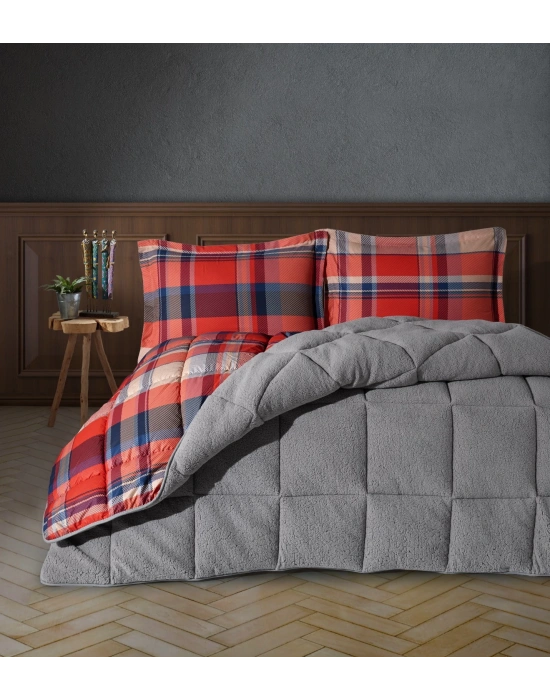 Clasy Wellsoft Yorgan Seti Çift Kişilik Life İs V2 Gri