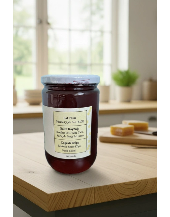 Filizon Bahar Balı 850 Gram Cam Kavanoz Kürse Balı Çiçek Balı 850 Gram Cam Kavanoz Paketi