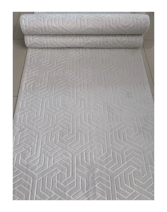 Filizon Lara Krem Armoni Kaymaz Taban Kesme Halı Yolluk Mutfak Halısı Salon Halısı Antre/Hol Halısı