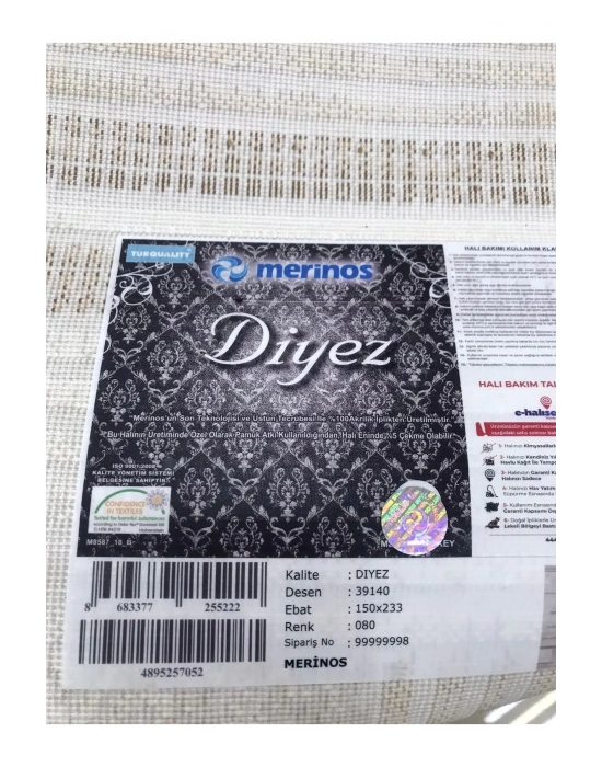 Merinos Halı 150x233 Diyez Koleksiyonu 39140-080
