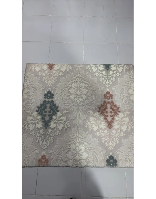 Merinos Halı Akrilik Dokuma 100x90 cm Lavabo Önü Apdest Alma Halısı