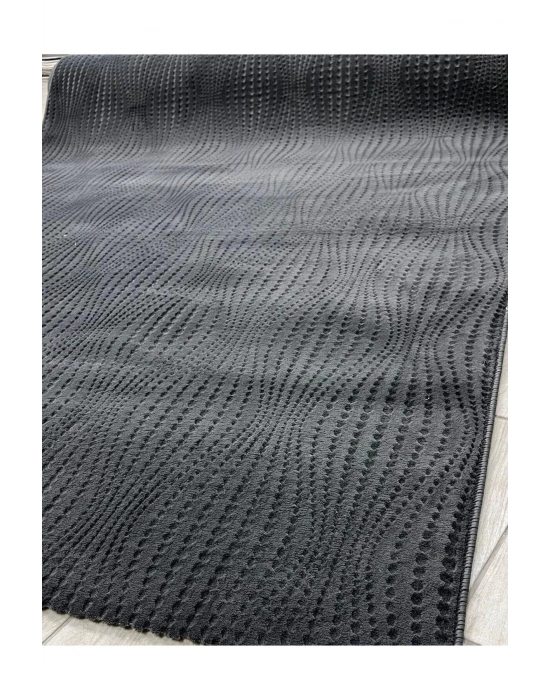 Merinos Rölyef Polo Antrasit Kaymaz Taban Kesme Halı Yolluk Filizon