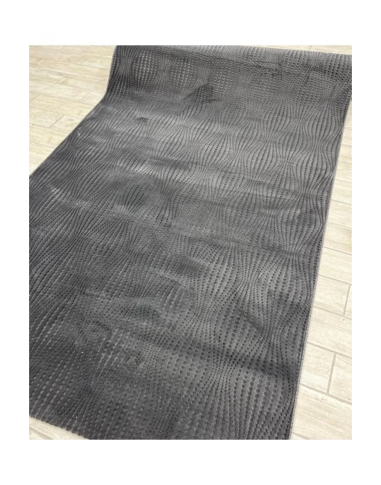 Merinos Rölyef Polo Antrasit Kaymaz Taban Kesme Halı Yolluk Filizon