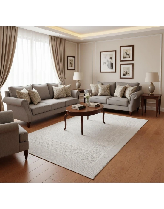 Merinos Vista 160x230 cm Akrilik Halı 76589-060 Kemik Rengi