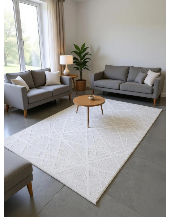 Merinos Vista 160x230 cm Akrilik Halı 76590-060 Beyaz